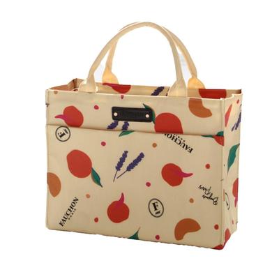 Сумка-тоут для ланча FAUCHON Bonjour Cream Bag [Цветущий] (Ламинированный) Париж. Женские 001286-0002-01