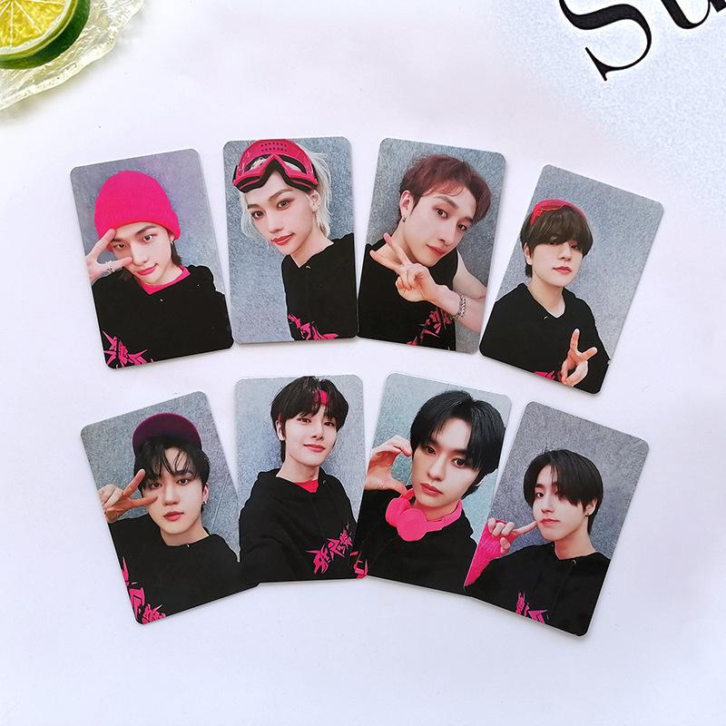 Stray Kids ROCK-STAR Альбом 8 шт. Набор Фотокарточек K-pop Идол Ломо Карточки Высокое Разрешение Фотокарточки Участников Коллекция Подарок для Фанатов Мерч