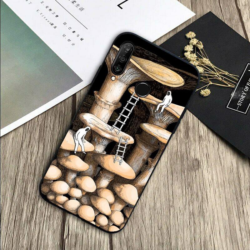 Странный психоделический гриб для Huawei Nova Y72 Y73 Y90 Y70 Y60 Y91 Y61 12s 12i 11i 8i 9 10 SE P40 Lite P60 P30 Pro Чехол