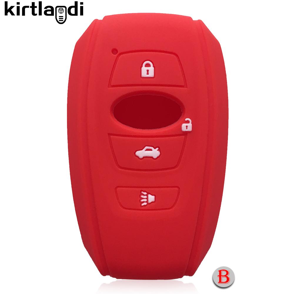 Силиконовый чехол-держатель для ключей, оболочка, чехол для ключа автомобиля для Subaru Forester XV BRZ LEGACY SV 2019 2020, 3/4 кнопки, защита дистанционного бесключевого доступа