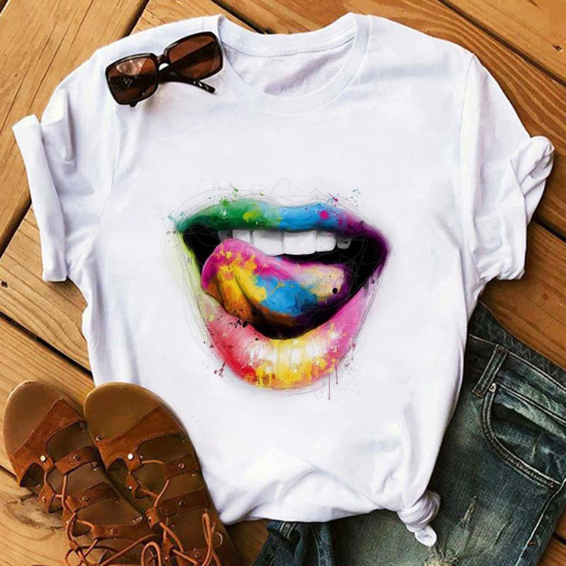 Футболка с принтом в виде акварельного слона и животного Женская футболка с рисунком в стиле Харадзюку Смешная футболка для любителей собак Женская футболка