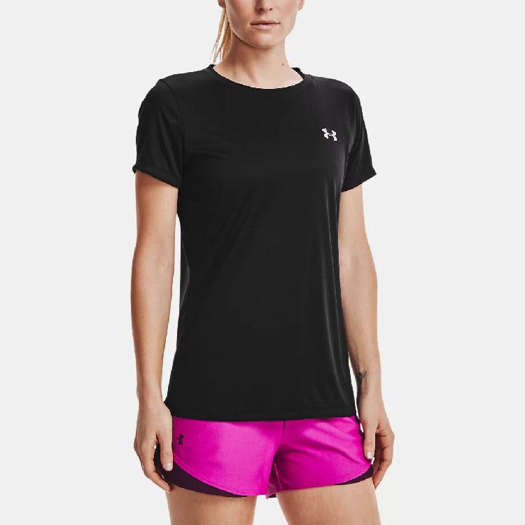 Under Armour Set in Sleeve T Shirt Women's Black (Unisex) T-Shirts 1298706 001