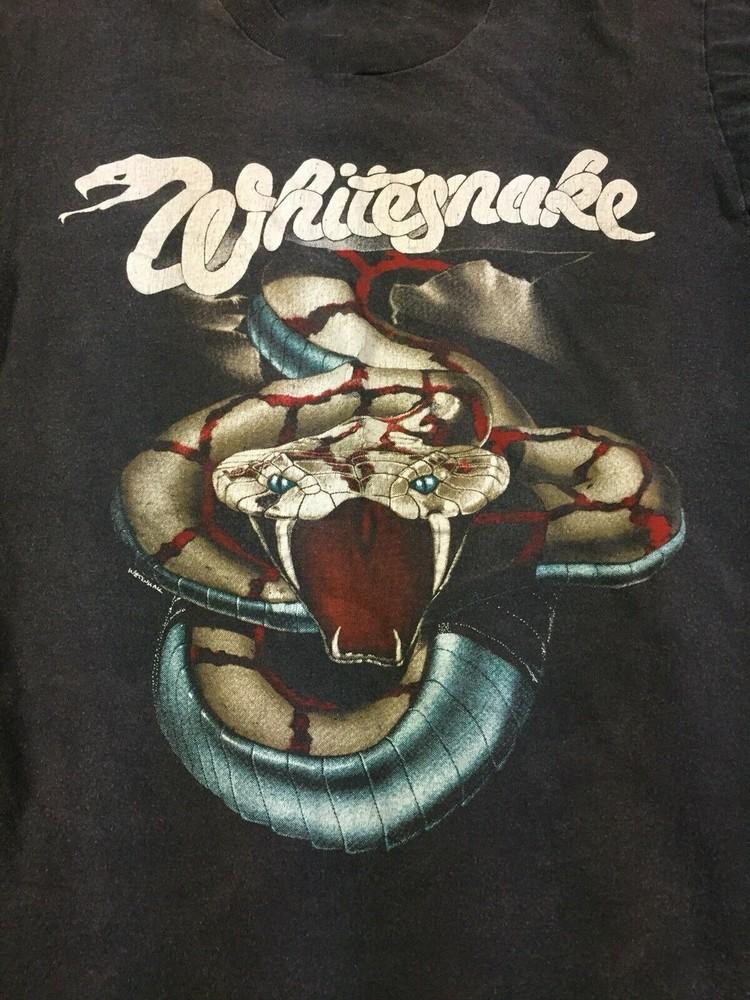 Новая футболка Whitesnake Slide It In Tour Хлопок Черный Мужская S-234XL Унисекс
