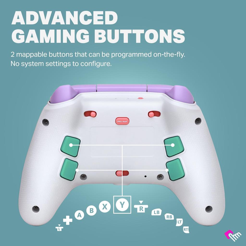 Лицензированный беспроводной контроллер PowerA Advantage для XBOX Series Beach Vibes [Официальный продукт] XS - XBGP0566-01 [2 года гарантии]