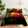 Tulip Bed Sheets Set With Pillows Case Flowers Bedsheet With Pillowcase 2 Pcs 3Pcs For Single Double Beds King Full Twin Size