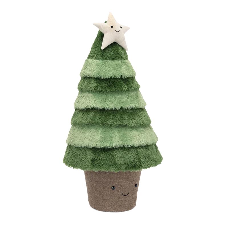 JELLYCAT Рождественская серия Пригодная для использования Норвежская ель Большой Милый Кукла Плюшевая кукла Высота 91 см.