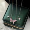 Lover's Gift Magnetic Necklaces Couple Clavicle Chain Butterfly Pendant Choker Women's Jewelry