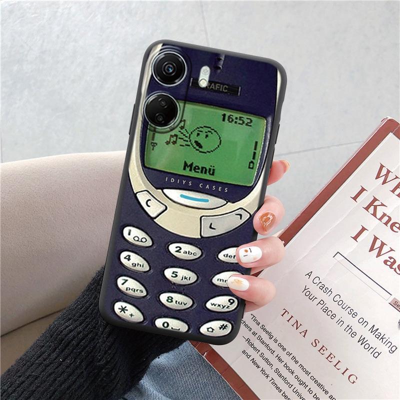 Phone Case For Redmi Note 13 Pro 5G 13C 4G 12C A3 A2 A1 Plus For Xiaomi 14 13 Poco C65 X6 X3 Pro Funny Patterned Shockproof Bumper Soft Black Cover