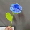Rose Wedding Decoration Woven Hand Knitting Rose Artificial Flower Fake Flowers Knitting Flower