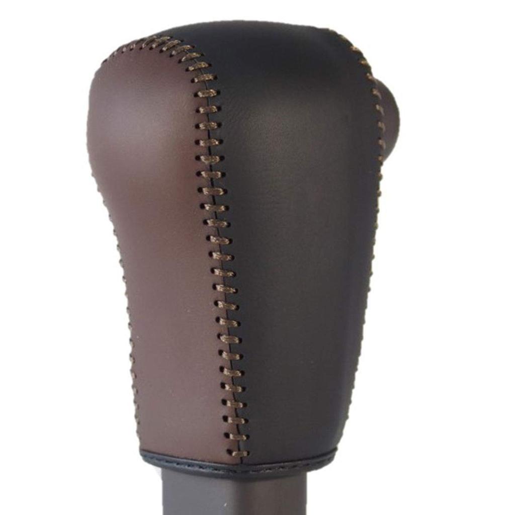 TricoloreExchange Tricolore EX Palm Red Brown Black Leather x Cafe S DIY Shift Knob Leather Wrap Kit 1BK3H35D1B1F JF3/4 N-BOX/CUSTOM 3H-35