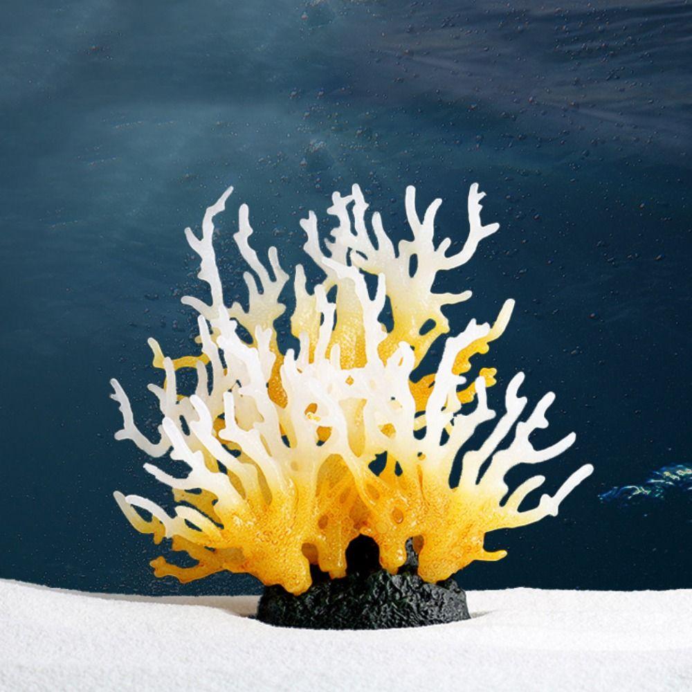 Красочные кораллы Микроландшафт ПВХ Коралловые украшения Коралловая фигурка Имитация коралла Аквариум