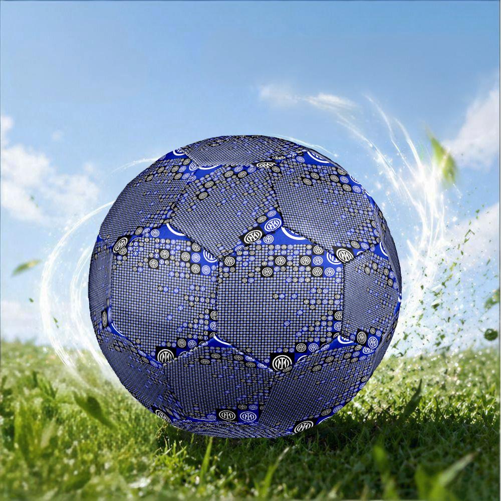 Mi-lan FC Emblem Printed Size 5 Soccer Balls, High-Quality, Anti-Slip, Protective Football, A Unique Gift , Birthdays, Christmas Gifts
