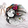 1pc Flower Hair Automatic Open/close Umbrella, 8-Rib sturdy structure, Auto Folding/Opening, Portable Travel Umbrella for Women, c37
