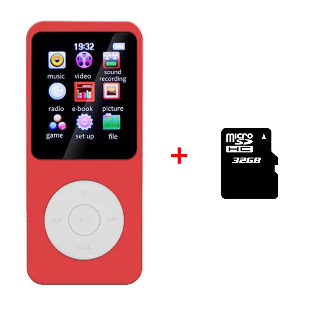 Mini Bluetooth 5.4 MP3 Player with Built-In Speaker HiFi Music Speaker Portable Walkman with Radio FM Recording Ebook