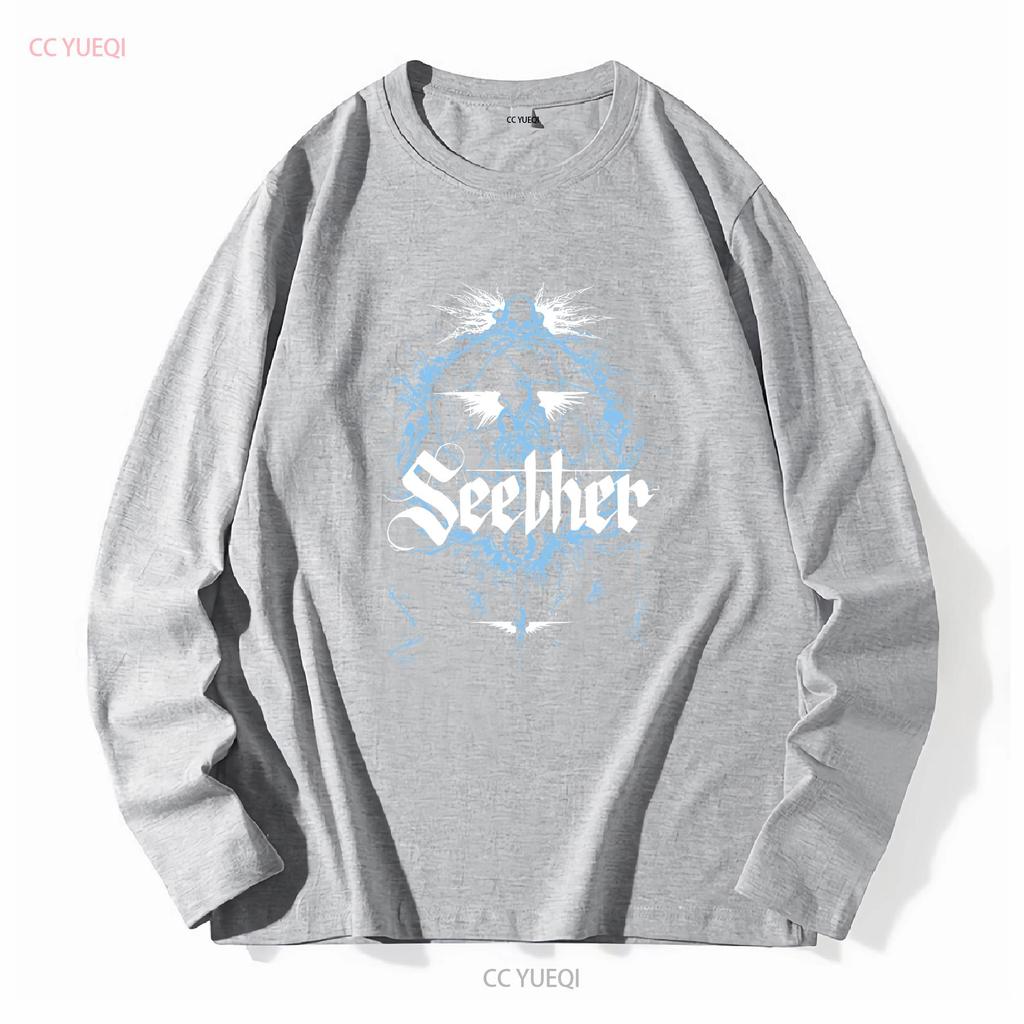 Seether T Shirt Cotton Black Size S to 5XL PM1197 vintage Washed Comfortable Unisex Slightly Stretched homme Versatile Casual