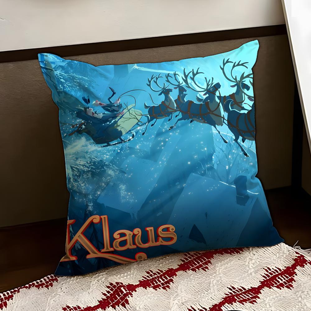 KKlaus Film Cushion Cover Reversible Soft Durable Pillow Cover Home Car MultiScene Use for Daily Comfort