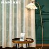 1 шт. NAPEARL, современная имитация льна, тюлевая занавеска с цветочным узором, прозрачная занавеска для окна для домашнего декора
