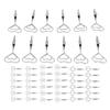 12pcs 2.8in Double Headed Memo Clip Metal Card Holder Wire Photo Clamp for Hanging Photo Display