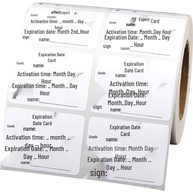 Ansafe 40x30mm Food Expiry Date Label Stickers