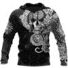 Mans Skull Printing Hoodies Autumn Fashion New  Retro Hip Hop Style Hooded Sweatshirts Street Trend Leisure Comfortable Pullover