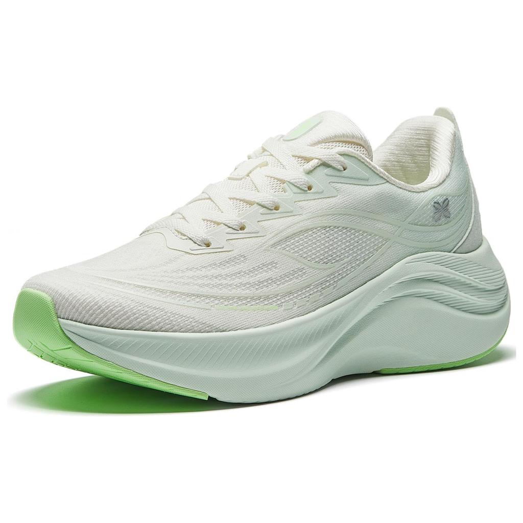 Anta Кроссовки Leaf 6 Fashion Comfortable Rebound Increased Height Lightweight Breathable Low-Top Casual Running Shoes Women sneakers White Green 922515517-5