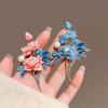 Peony Brooch Women'S High-End Temperament Enamel Pin High-End Sense Niche Brooch Accessories