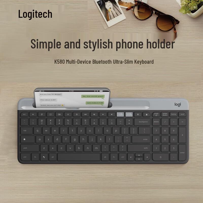 Logitech K580 Ultra-Thin Multi-Device Wireless Bluetooth Keyboard