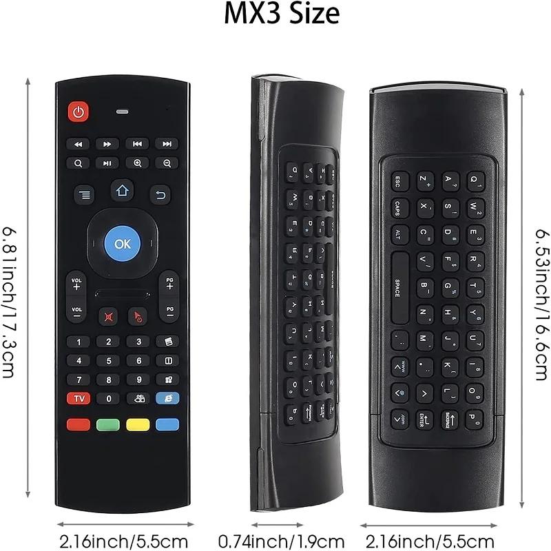 Новая Air Mouse MX3 Мини-клавиатура Беспроводной пульт 2.4G Многофункциональная Fly Mouse с инфракрасным обучением для Android Smart TV Box