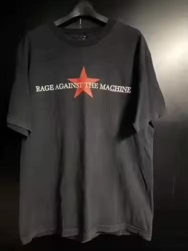 Rage Against The Machine RATM Группа Базовый Логотип Звезда Футболка Полный Размер S-3XL TT690 Новинка в Одежде и Футболках Смешные Футболки
