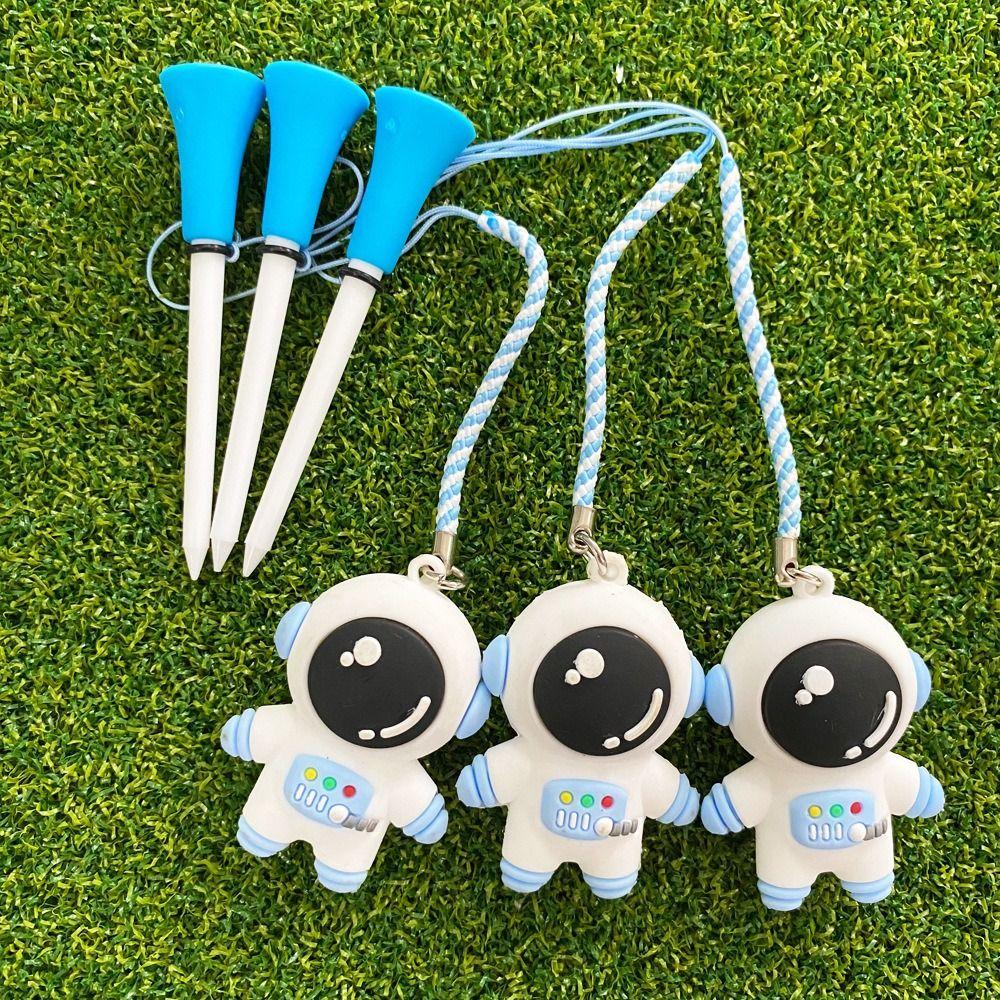 Astronaut Golf Ball Tees Cartoon Golf Ball Holder Golf Rubber Tees Golf Enthusiasts