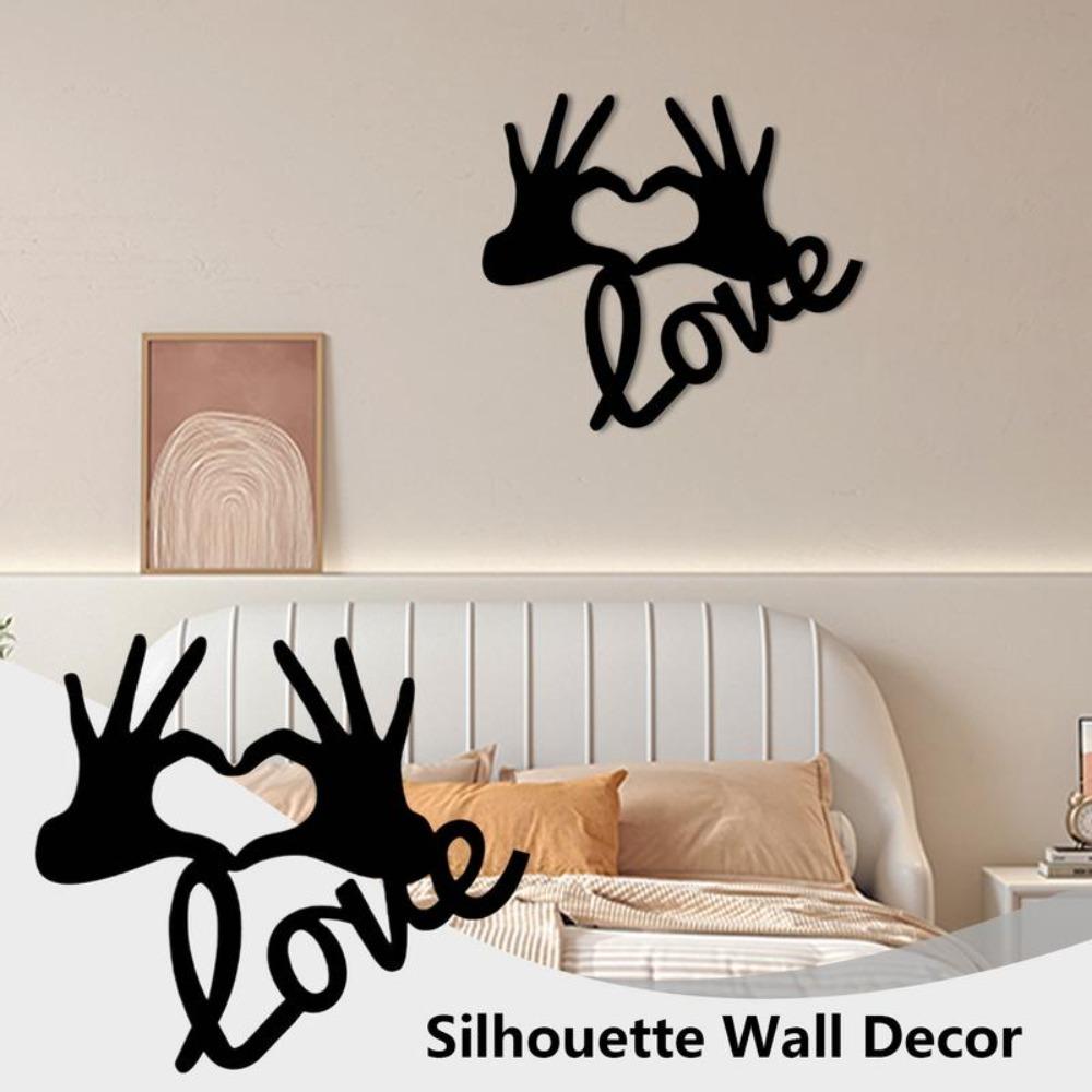 Wall Background Heart Cutouts Wall Hanging Art Wall Silhouette Living Room