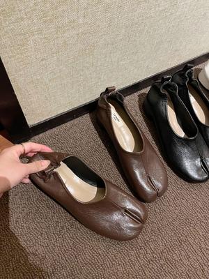 Lamode классическая осень и зима французский ретро нишевый дизайн обувь с раздвоенным носком копыта свиньи подковы модные одинарные туфли женские