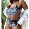 0XL - 4XL 2022, бикини с принтом, купальник большого размера, женский купальник больших размеров, женский комплект бикини из двух частей, купальный костюм