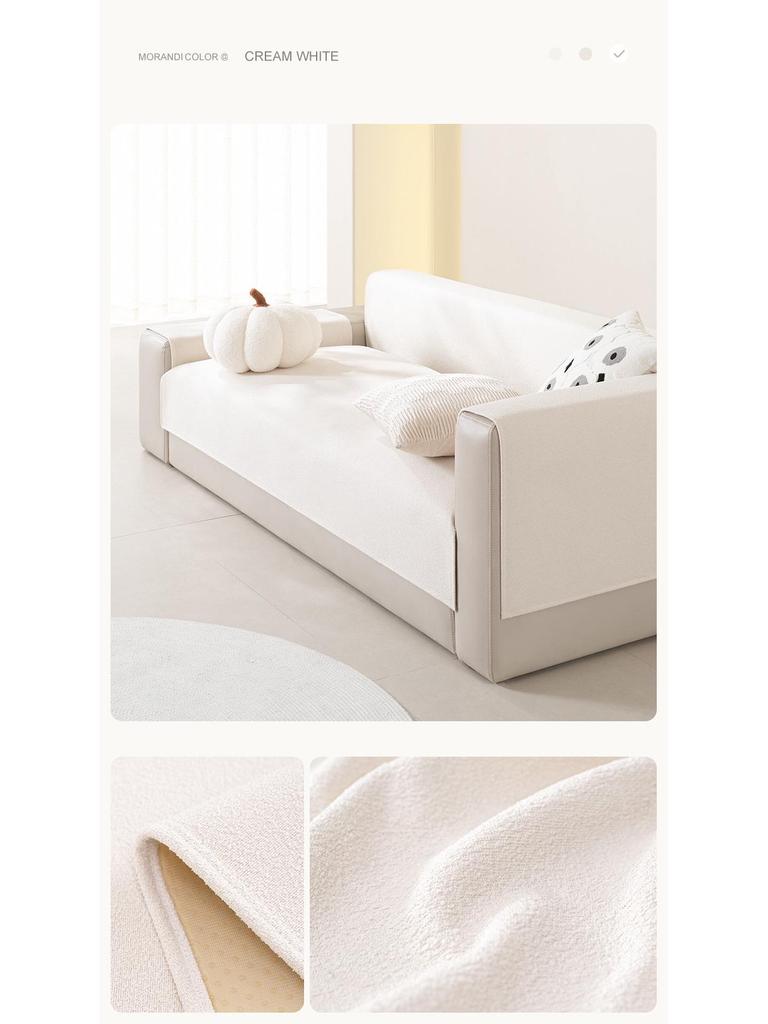 Универсальная бархатная диванная подушка: Нескользящий, современный чехол для сиденья и спинки на все времена года.