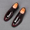 Дизайнерские Новые Мужские Глянцевые Оксфорды из Патентной Кожи на Шнуровке Мужская Повседневная Обувь Плоская Подошва Выпускной Вечер Свадьба Обувь для Свадебного Платья