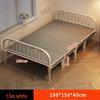 Утолщенная бытовая металлическая рама складная кровать с жестким основанием