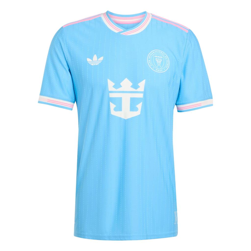adidas Оригинальная третья аутентичная футбольная майка Inter Miami Cf 25/26 с коротким рукавом, влагоотводящая, облегающего кроя, для мужчин, майки JN7996