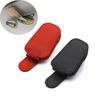 Автомобильные солнцезащитные очки универсальный мягкий зажим для козырька автомобильные очки крепление магнитный козырек держатель для очков PU кожаный держатель для солнцезащитных очков аксессуары для транспортных средств