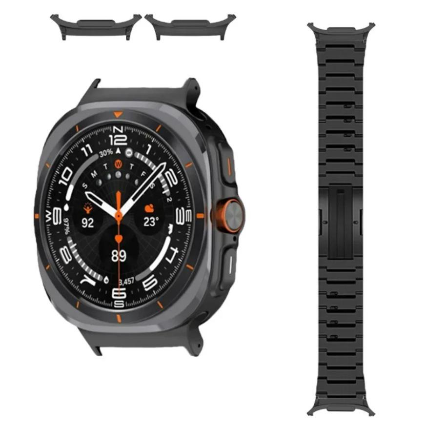 Watch Band for Samsung Galaxy Watch8 44mm/40mm/Watch8 Classic 46mm Quick Release Side Sliding Buckle Titanium Alloy Strap