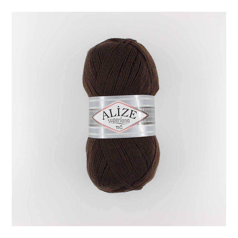 Шерстяная трикотажная пряжа - Alize Superlana Crochet(Тиг) - 4 Ball - Акрил - Платки - Аксессуары - Шарфы - Кардиган - 570 метров (100гр).