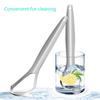 Clean Tongue Scraper Stainless Steel Tongue Remover Tongue Coating Halitosis Oral Care Scraping Brush Tongue Oral Cleaner Tools