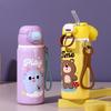 500ml Portable Kids Double Stainless Steel 316 Vacuum Flask With Straw Cartoon Cute Thermos Mug Travel Tumbler