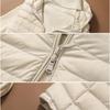 Женская мода и зима с капюшоном средней длины тонкий спортивный пуховик подкладка жилет