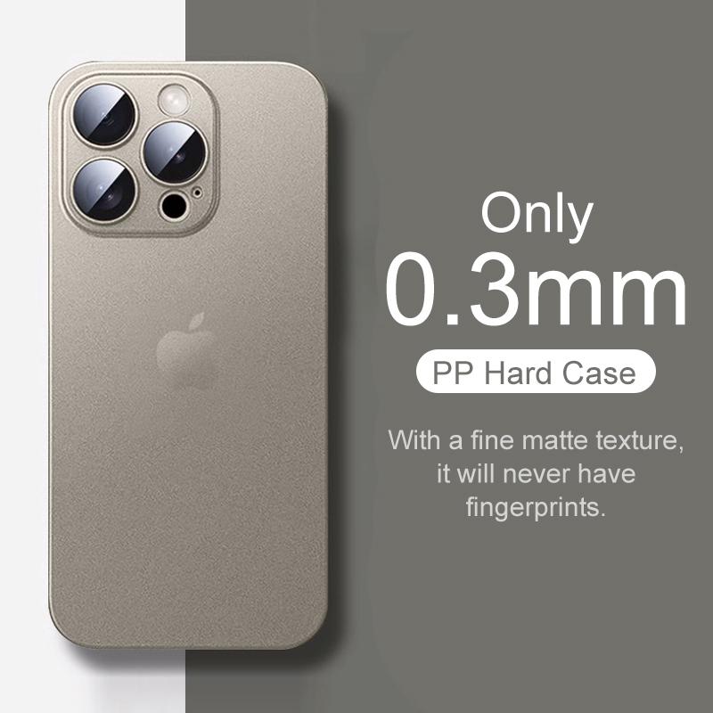 Colorful 0.3mm Ultra Thin Matte Case For iPhone 15 14 13 12 Mini 11 Pro XS Max X XR 7 8 SE Translucent Hard Frosted Phone Cover