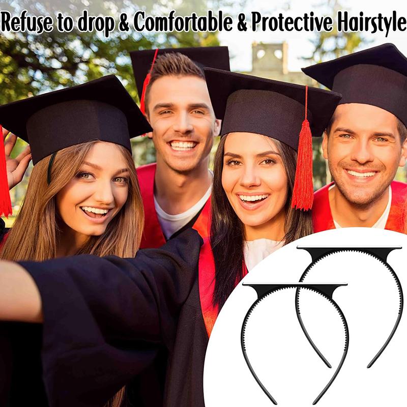 Подарок для выпускников Регулируемая кепка для выпускников Ремикс Кепка для выпускного Вставка на голову Закрепите кепку для выпускников и прическу Держатель для выпускной шапки
