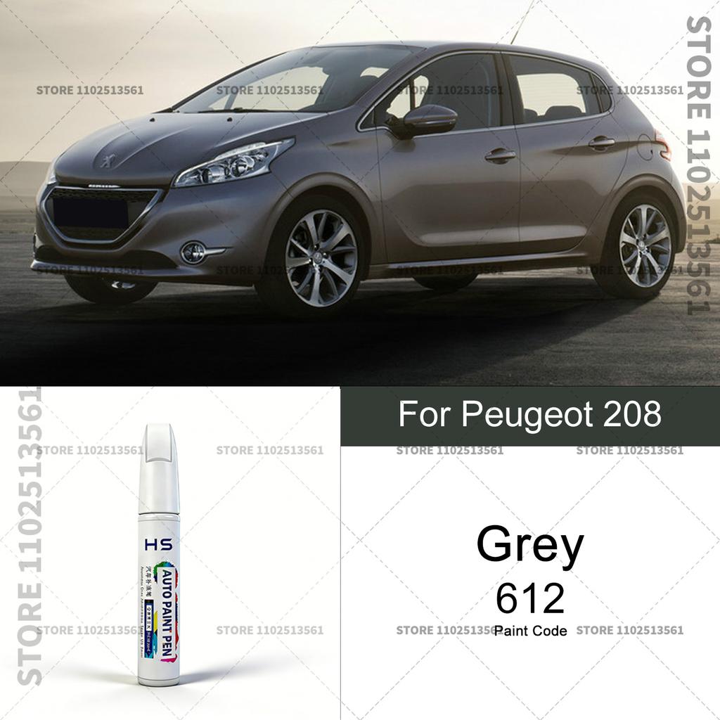 For 2012-2025 Peugeot 208 Grey White Yellow Red Blue Silver Car Paint Repair Pen Touch Up Scratch Remover DIY Auto Accessories Touchup Paint2