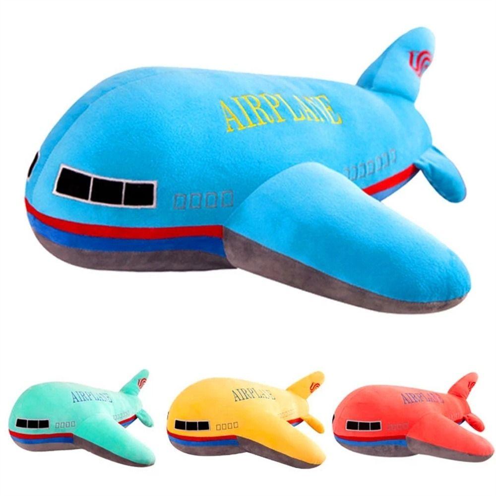 Pillow Pillow Dolls Airplane Plush Toys Stuffed Toys Simulation Airplane Aircraft Stuffed Pillow