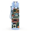 1PC Retro Boombox Stereo Vintage Music Art 750ml Color Plastic Sports Water Bottle Leakproof Flip Straw Lid Suitable for Sports Office Home Use