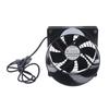 Solder Fume Removal USB Fan 120mm with Round Duct Outlet and Cable Control, 5V Fan for Craft Table Exhaust, Pet Habitat Care, and Computer Cooling
