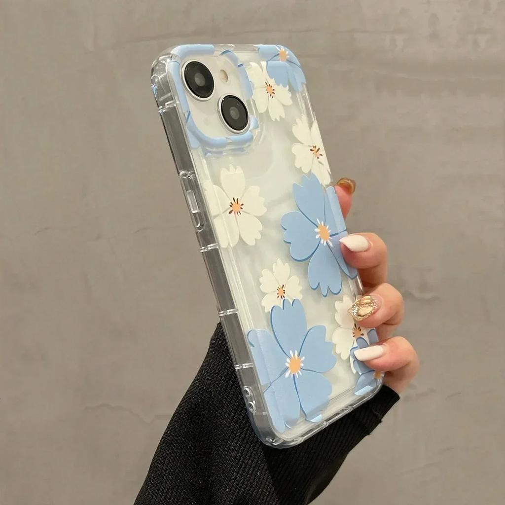 Горячая распродажа Цветы Чехол для телефона для iphone 14 pro max Ударопрочный Прозрачный Чехол для iPhone 15 Plus 14 13 Pro 12 11
